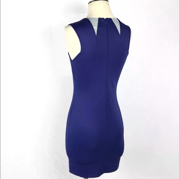 NEW PACSUN Plastic & Blue Bodycon Dress - Picture 5 of 8